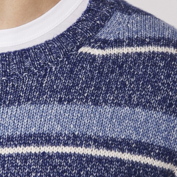 BNWT SS22 OFFICINE GENERALE MARCO HTR STRIPED SWEATER L & XL - Picture 13 of 13